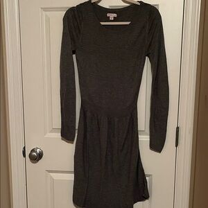 Merona Gray Long Sleeve Dress